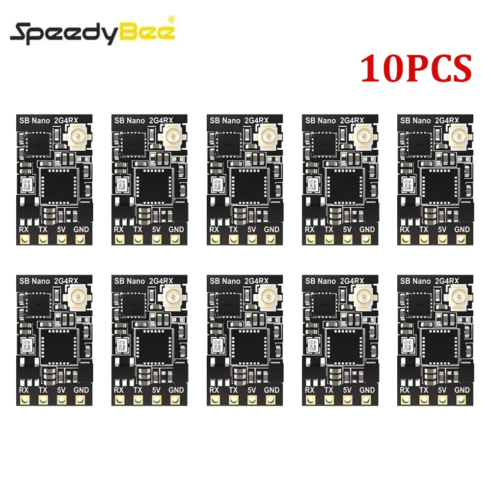 BoMaS10PCS SpeedyBee Nano 2.4G ExpressLRS ELRS Receiver For FPV Freestyle Long Range Drones DIY Parts