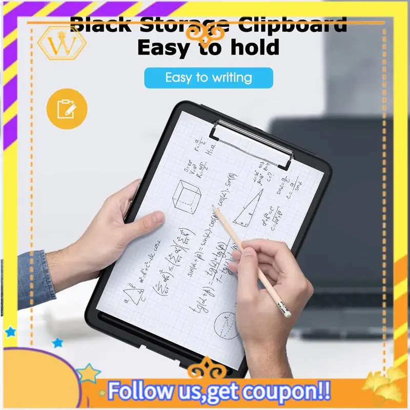 أحدث حافظة مع مجموعة تخزين مكونة من 6 قطع، 8.5 × 11 بوصة، حافظة تخزين مع مشبك منخفض، للوازم المدرسية المكتبية #3