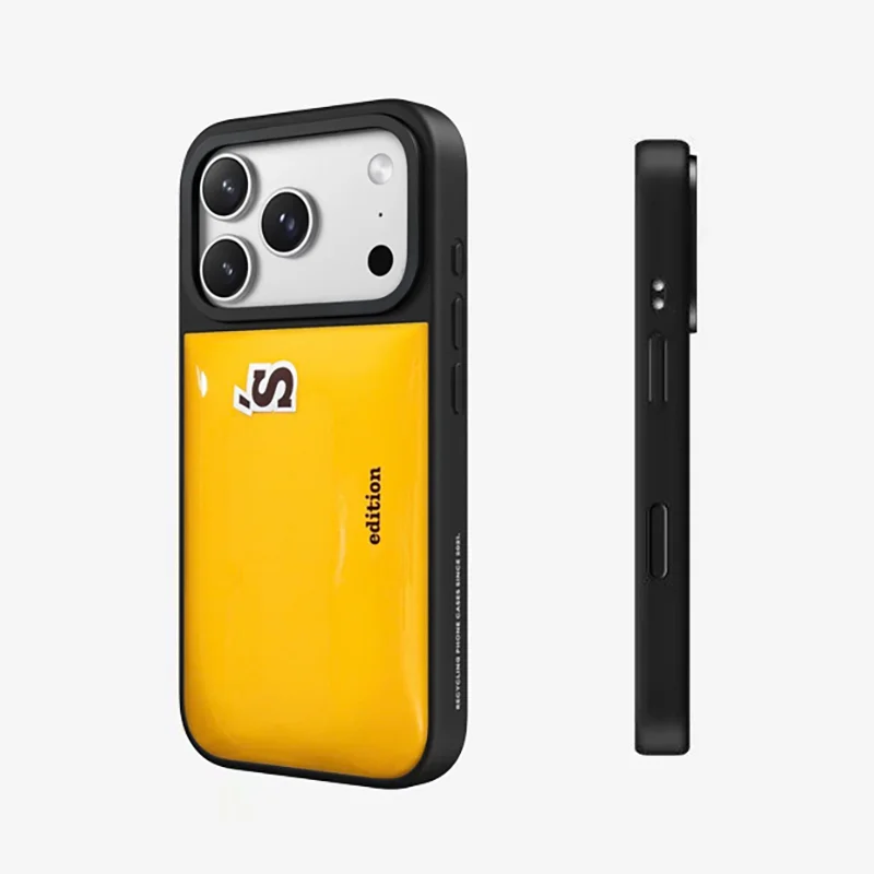 Yellow Puff Black Border 3D Case: Compatible with IPhone 18 17 Pro Max 18Pro