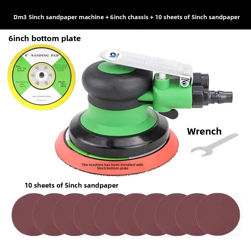 5-inch pneumatic polishing machine, pneumatic grinder, pneumatic polishing, waxing, sandpaper polishing machine