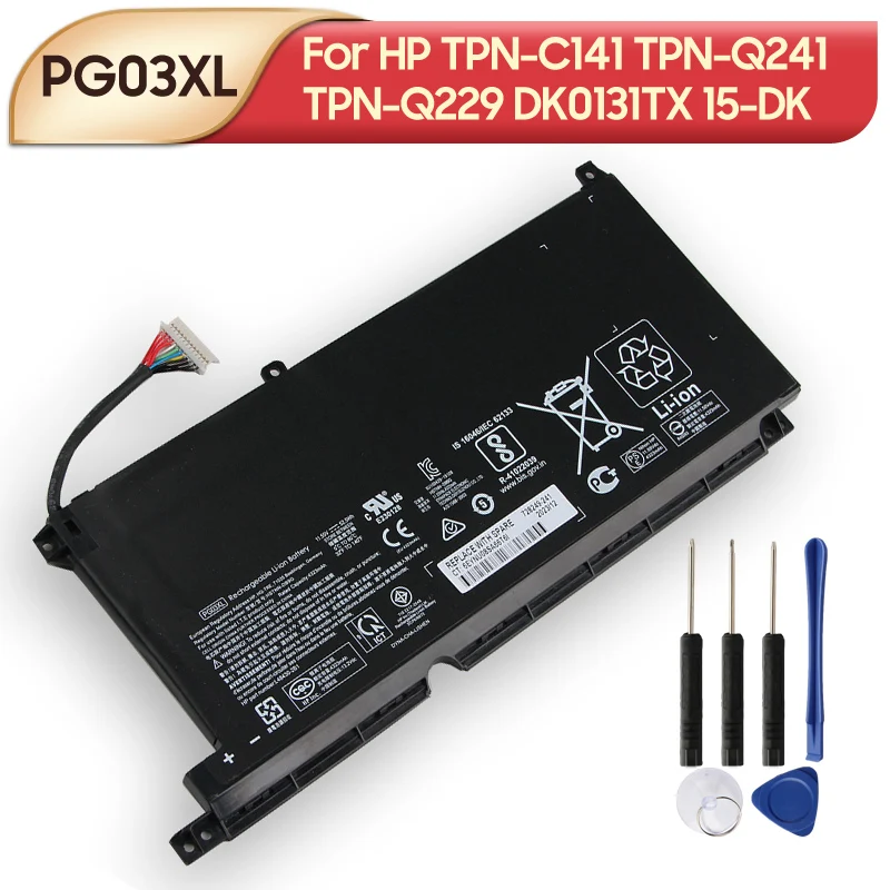 

New Replacement Battery PG03XL For HP TPN-C141 TPN-Q241 TPN-Q229 DK0131TX Shadow Elf 5/6 15-DK 4323mAh