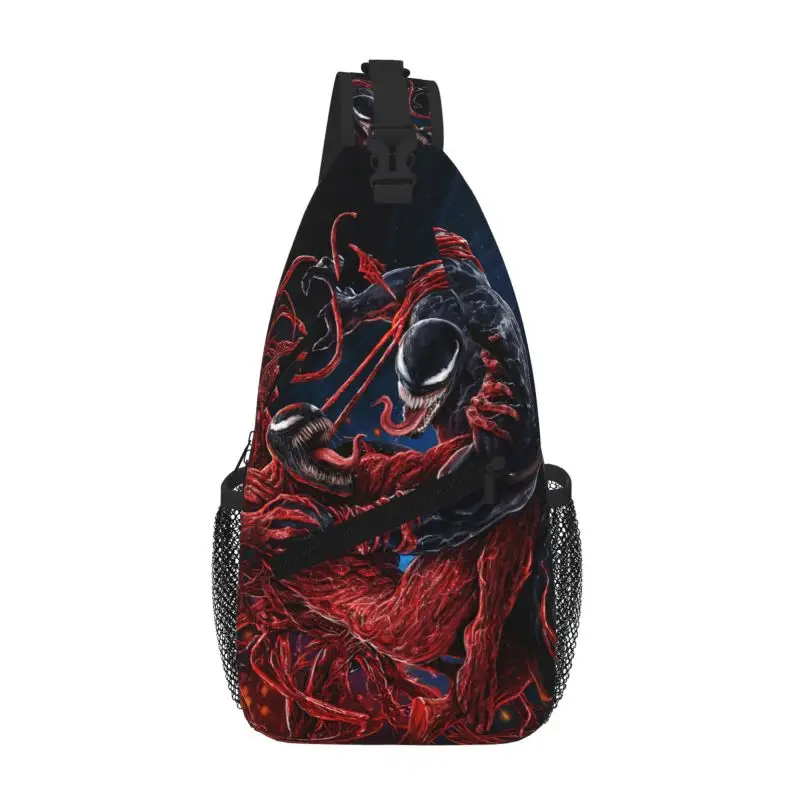 

Custom Superhero Film Venom Sling Bag for Men Cool Shoulder Chest Crossbody Backpack Travel Hiking Daypack