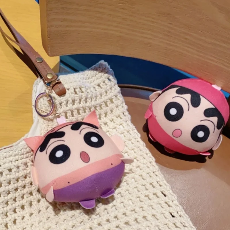 Cartoon Crayon Shin-chan Plush Toy Keychain Wallet Pendant Girl Cute Doll Backpack Keychain Car Decoration Couple Christmas Gift