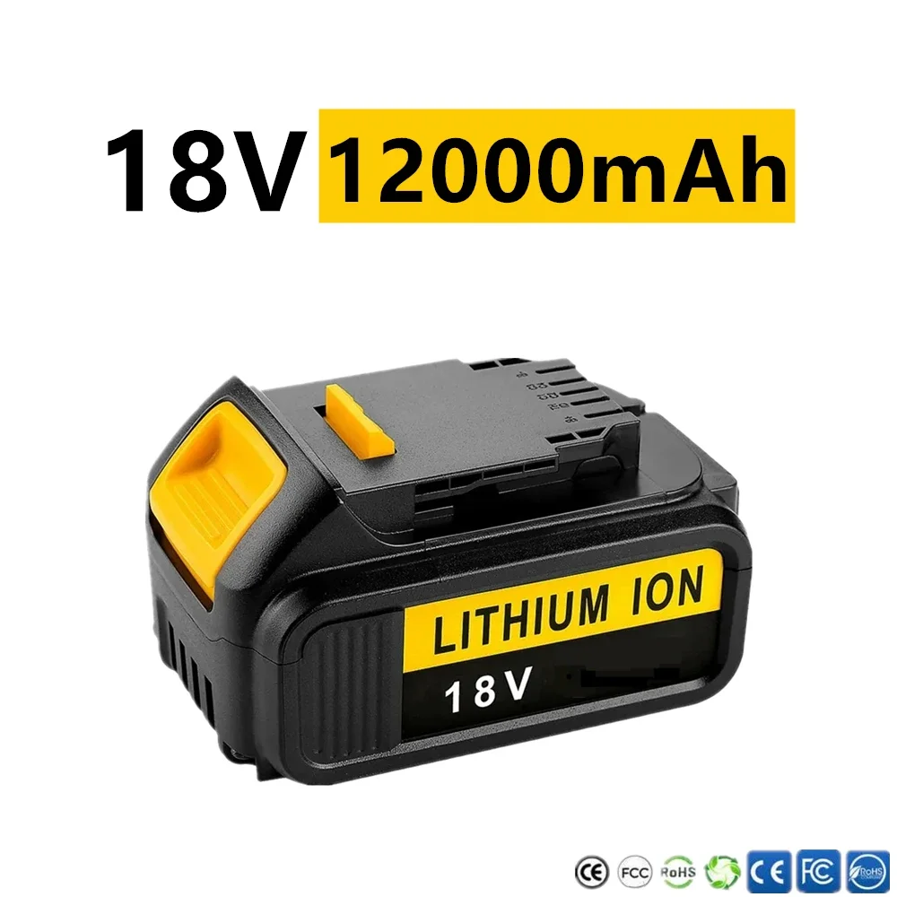 

Batería Para herramienta eléctrica Dewalt, 100% Original, 12000mAh, 20V, DCB206, DCB205, DCB204-2