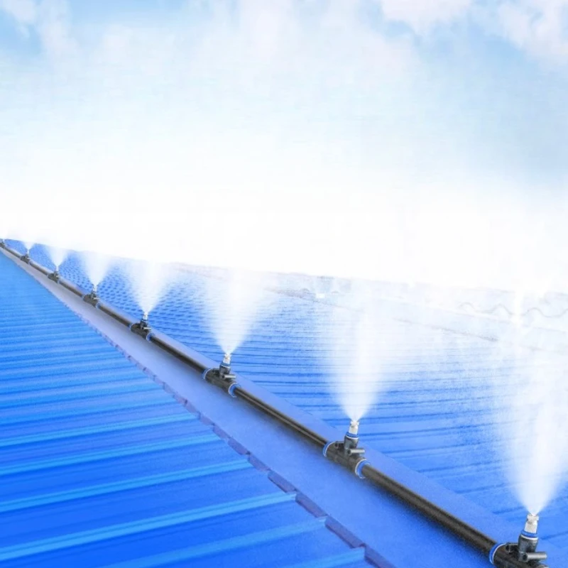 

Factory atomization cooling external machine workshop iron sheet humidification spray water dust removal spray artifact