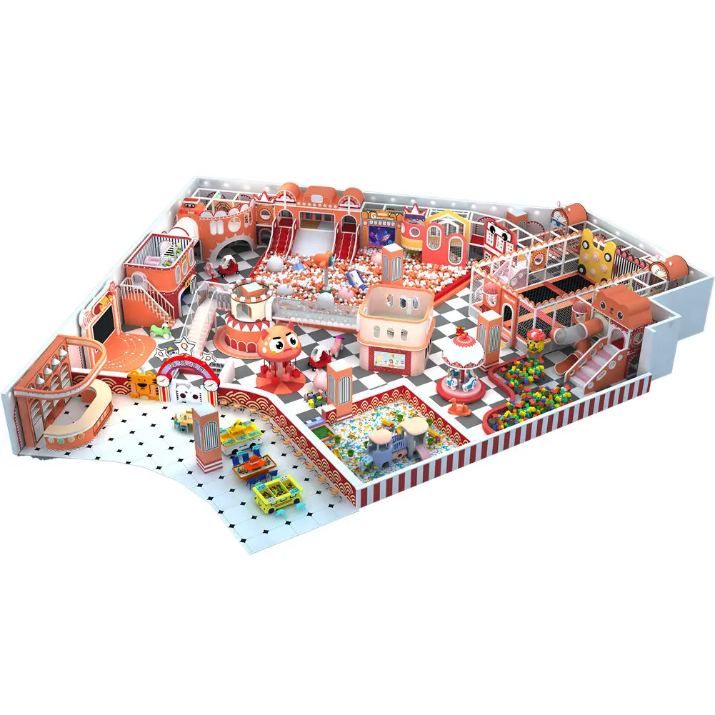 Hottest Commercial Indoor Playground, Children Happy Castle Play Party Center Equipment Play Zone