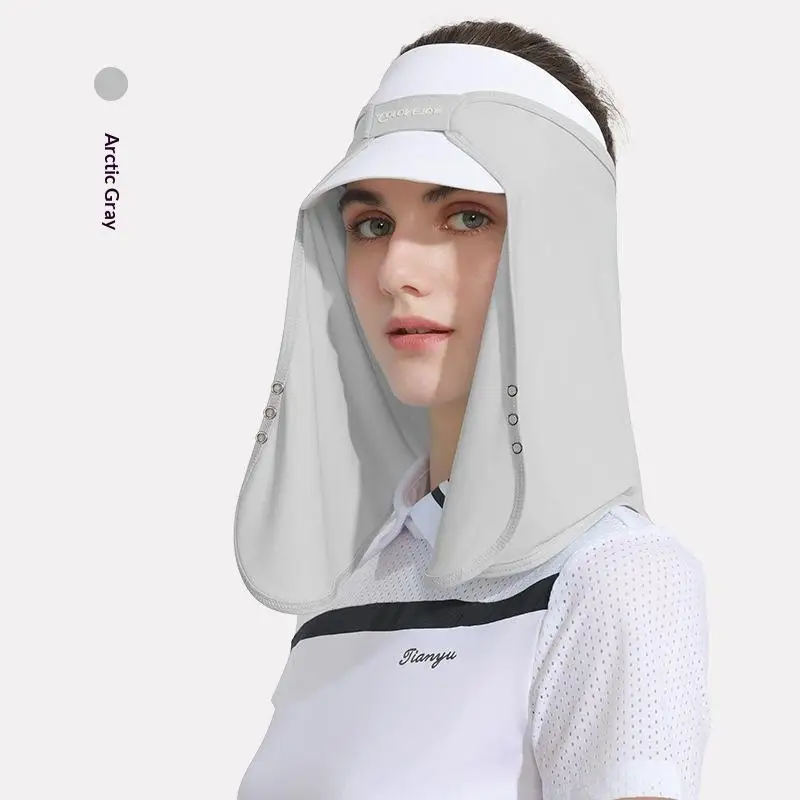 Atmungsaktiver UV-Schutz-Sonnenhut mit abnehmbarem Gesichts- und Nackenschutz für Outdoor-Aktivitäten wie Wandern und Angeln im Sommer. – Detail 13