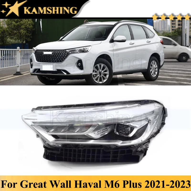 

Kamshing For Great Wall Haval M6 Plus 2021-2023 Front Bumper Head Light Lamp Auto Light Car Light Headlight Headlamp