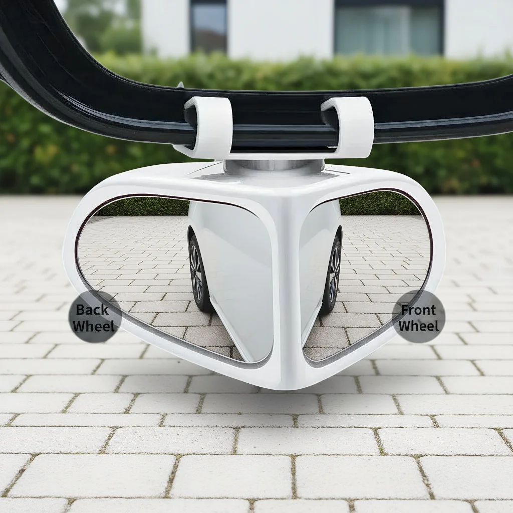 

Автомобильное зеркало для слепых зон - 360° ° Регулируемый широкий угол