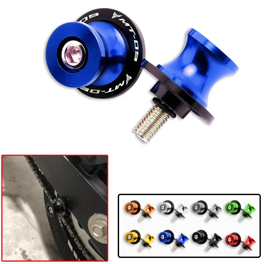 6MM Motorcycle Stand Screw Swingarm Spools Slider Fit For YAMAHA MT09 MT-09 MT 09 FZ 09 SP 2017-2022 Swingarm Spools Rear Stand