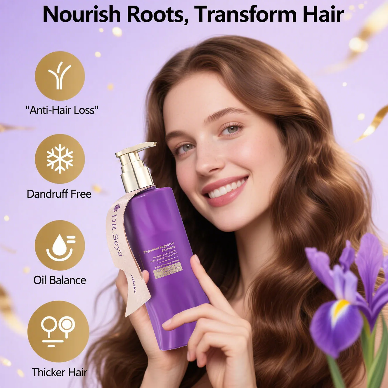 

PhytoRoot Regenesis Shampoo - Anti Hair Loss Treatment with Ginger & Ginseng Extract, Reduces Shedding & Strengthens Hair Roots