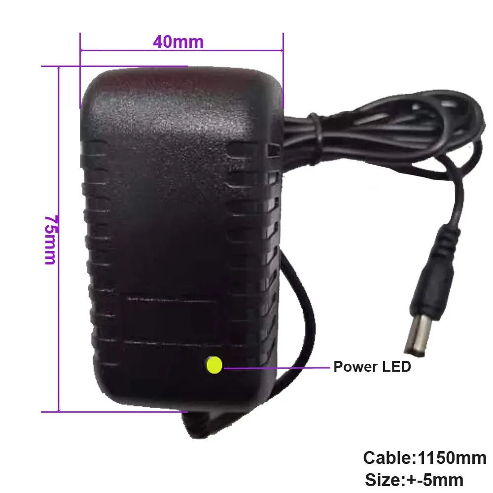 Power Adapter AC 100-240V Input DC Output Supply Charger EU/US 12V Universal Adapter Converter Plug for Camera DVR LED Robot LED