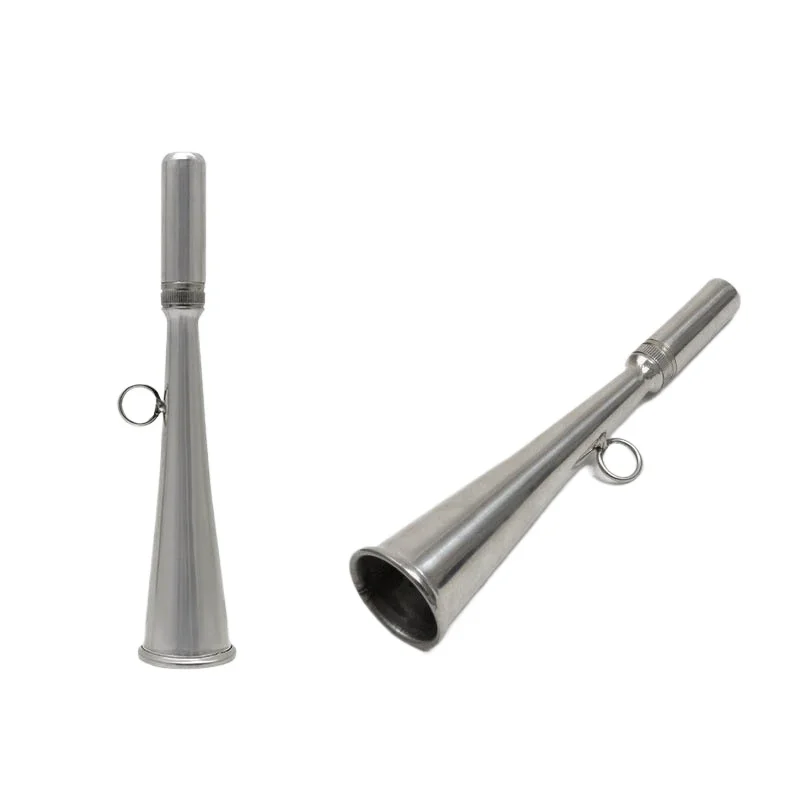 304 Stainless Steel Boat Foghorn Handheld Marine Fog Horn Removable Mouthpiece Safety Signal Horn for Boat Yacht Accessories