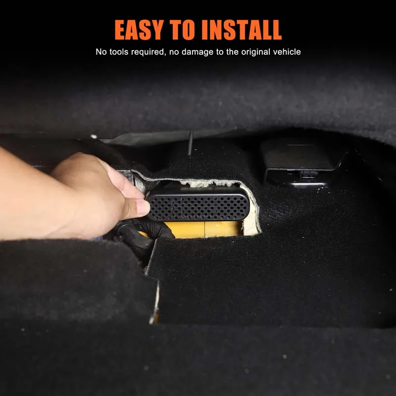 

2pcs ABS Black For Ford Ranger 2023+ Car Seat Under Air Vents Mask Decor Sticker Car interior protection accessories