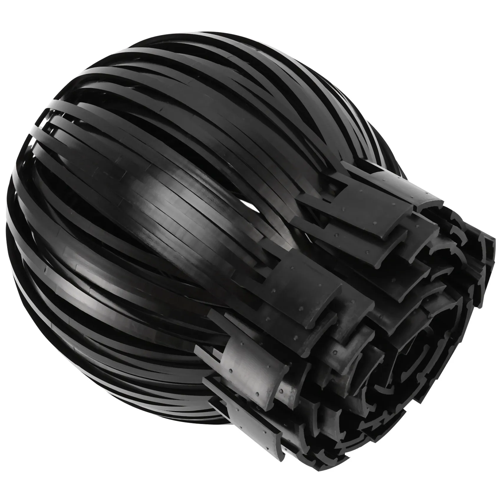 VEHO-6PCS Gutter Guard Downspouts Filter Strainer Preventing Leaf Debris Branches Roof Moss From Clogging The Pipes