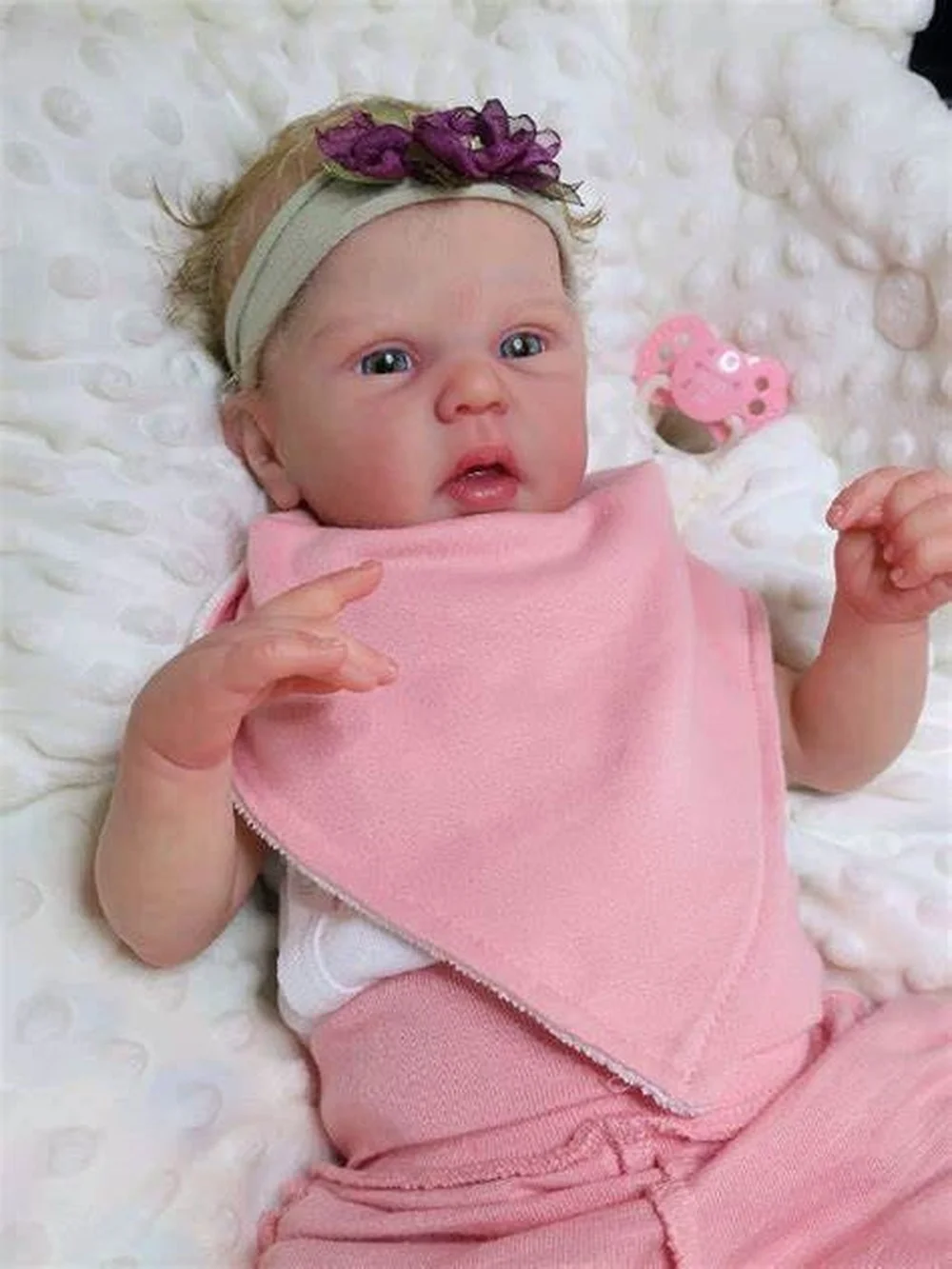 

18inch Reborn Doll Kit Mindy Sweet Baby Unfinished Unpainted DIY bank Doll Parts with Cloth Body Reborn Kit Bebe Doll