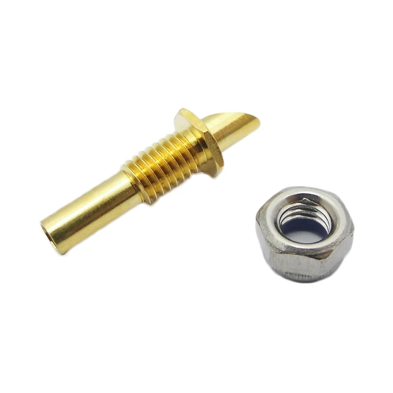 Buse de refroidissement à eau en cuivre M5, 2 pièces, robinet de mamelon d'entrée à Joint arrière en laiton pour moteur de bateau RC, système de refroidissement ESC