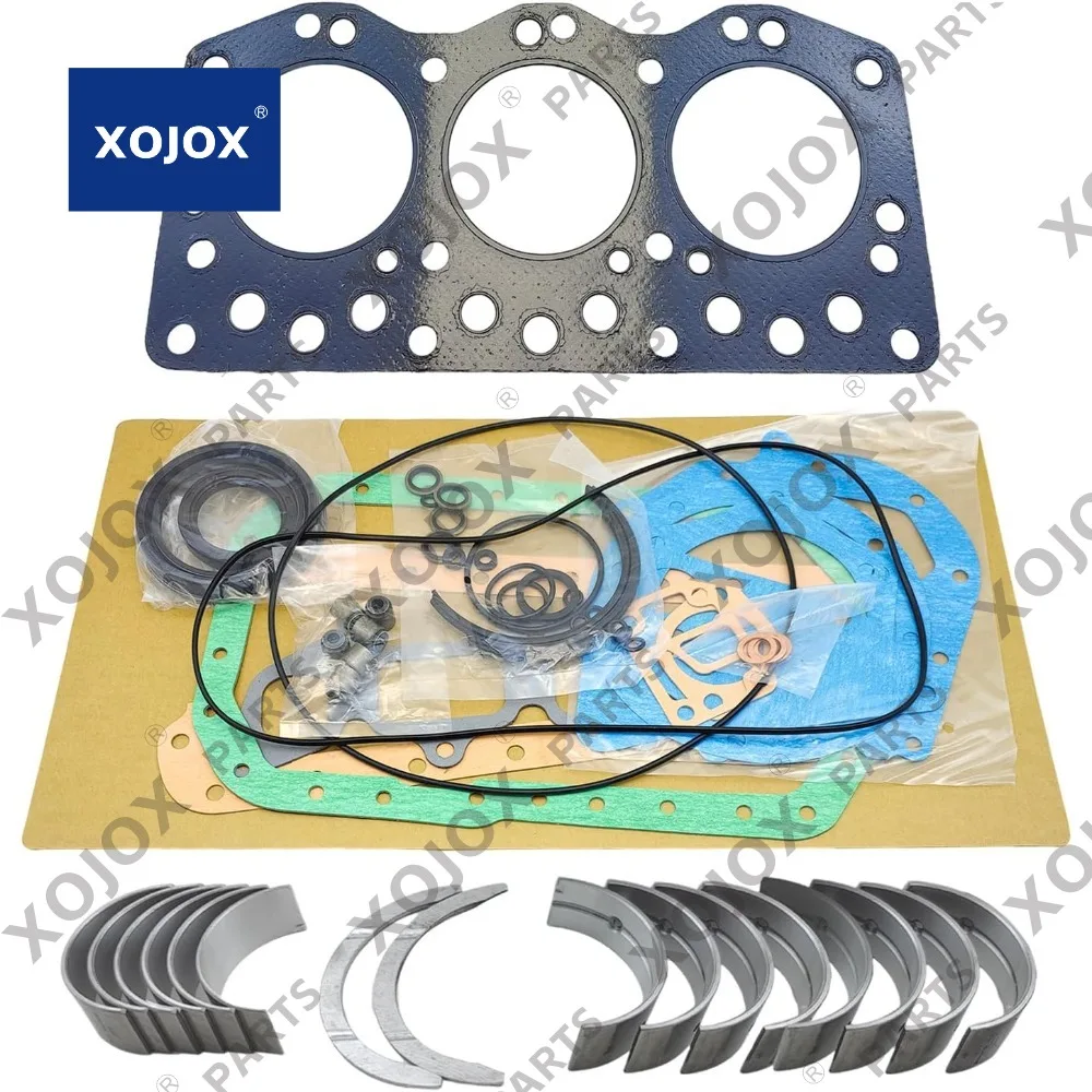 

Металлический комплект XOJOX 3AB1 + полный комплект прокладок для двигателя Isuzu 3AB1 для трактора Iseki TS3510 TS3510F для Hanik N-4 N-35 NC3000 Excavato