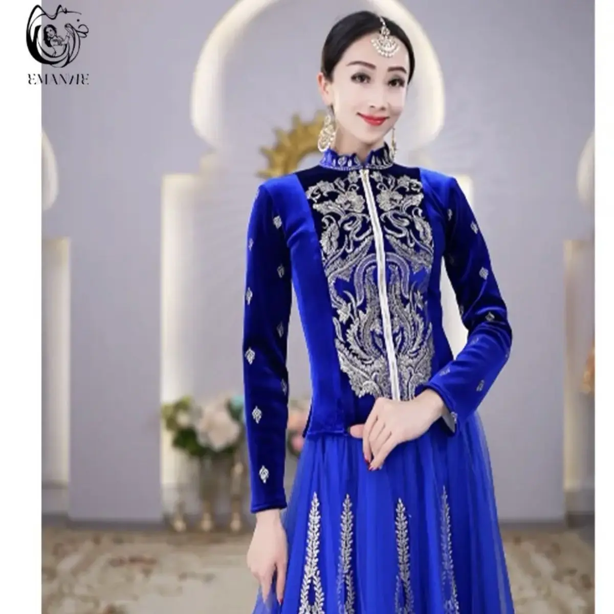 E3986 Yiman Exotic Style New Embroidery Dance Indian Ethnic Style Xinjiang High Grade Luxury Top