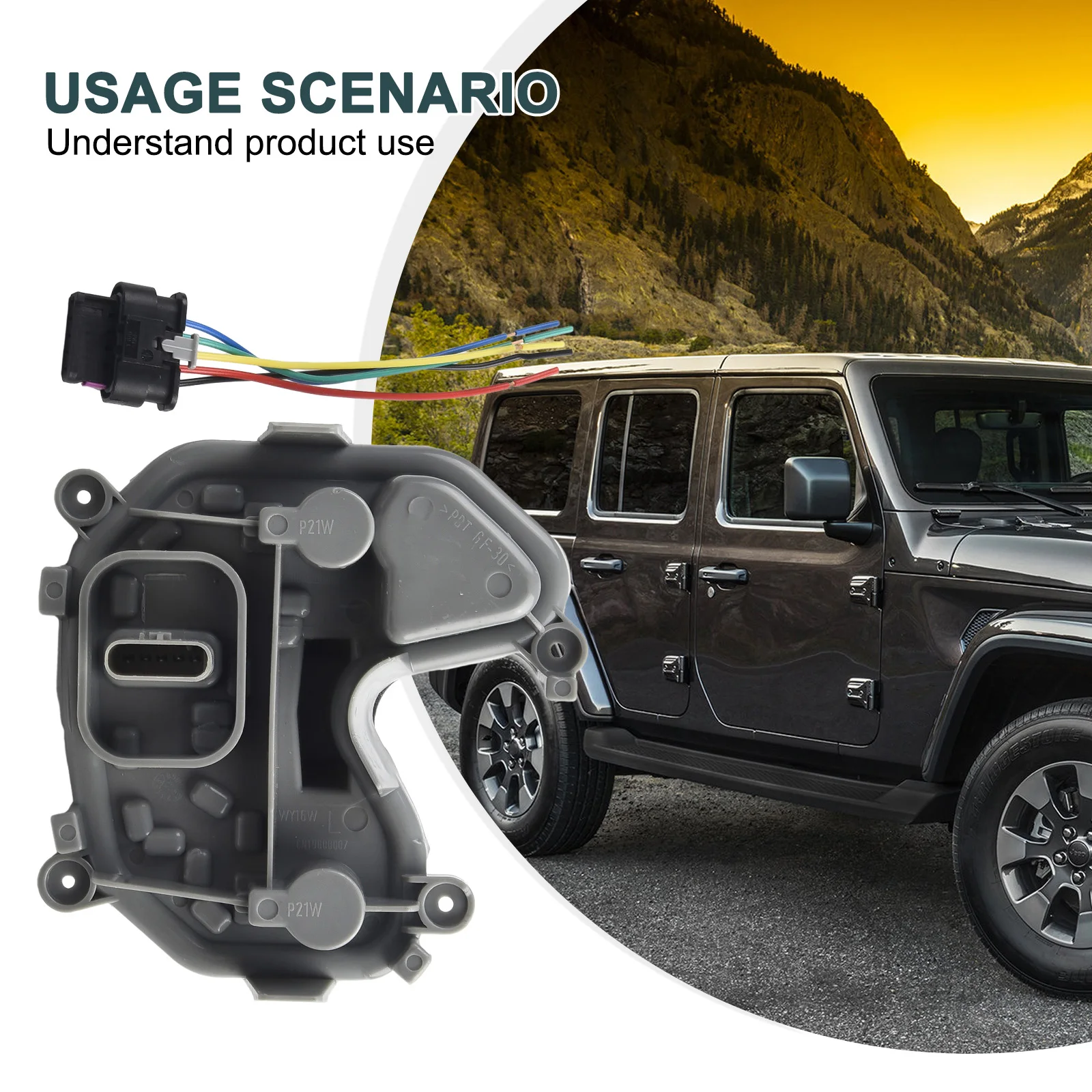 

Задний кронштейн и вилка для Jeep, задняя левая сторона, 1 шт.