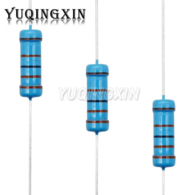 Resistor do filme do metal, 0.1R-10M, 0.47R, 100R, 220R, 330R, 1R, 2R, 1K, 1.5K, 2.2K, 3.3K, 3.9K, 4.7K, 10K, 22K, 47K, 100K, 470K, 5W, 10 ohm do ohm dos PCes 1m