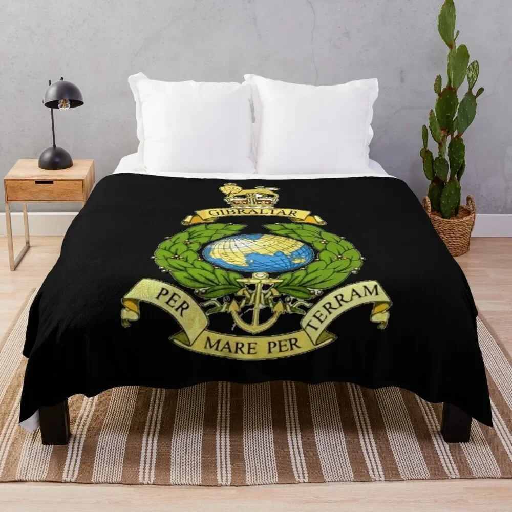 

The Corps of Royal Marines Logo Throw Blanket Soft for winter Blankets