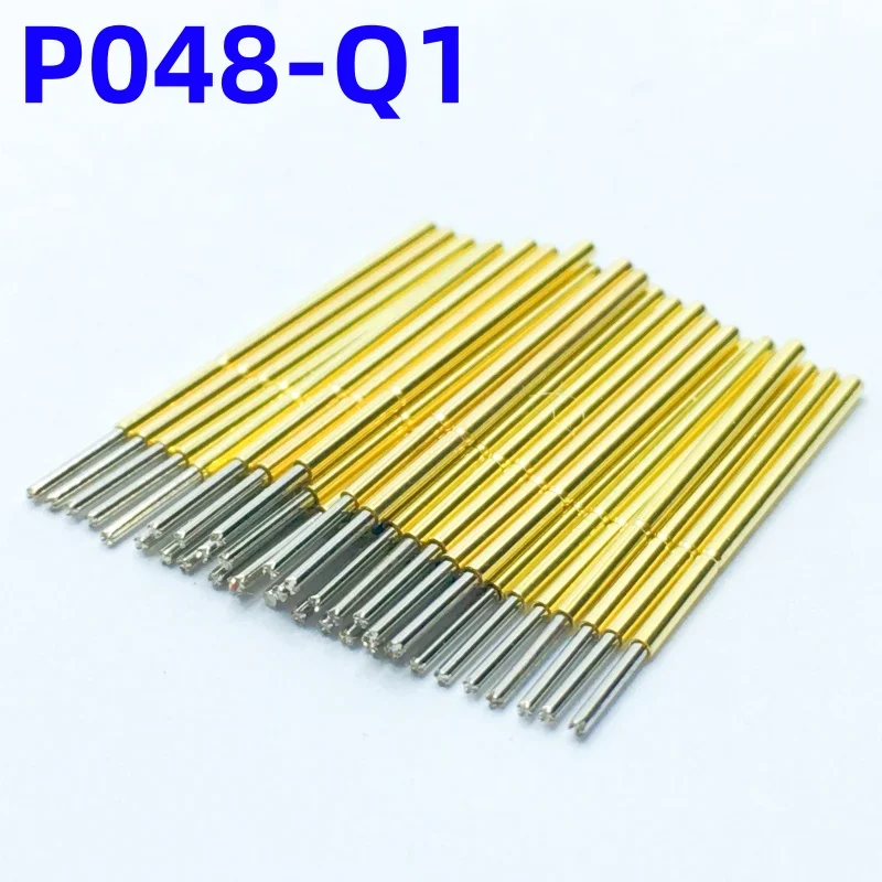 

100PCS P048-Q1 Spring Test Probe Test Pin Pogo Pin P048-Q Electric ICT FCT PCB Test Tool 0.35/0.48/12.0mm Needle 4 claws Tip