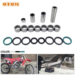 OTOM-Manguitos de rodamiento de motocicleta, buje de palanca triangular de suspensión, sello de aceite, brazo de enlace, herramientas de cuidado de rodamientos de aguja para HONDA CRF