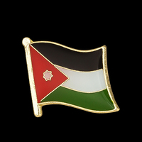 Jordan Flag Badge Brooch Natinal Lapel Pins Flag Lapel Pins Country Flag Badge