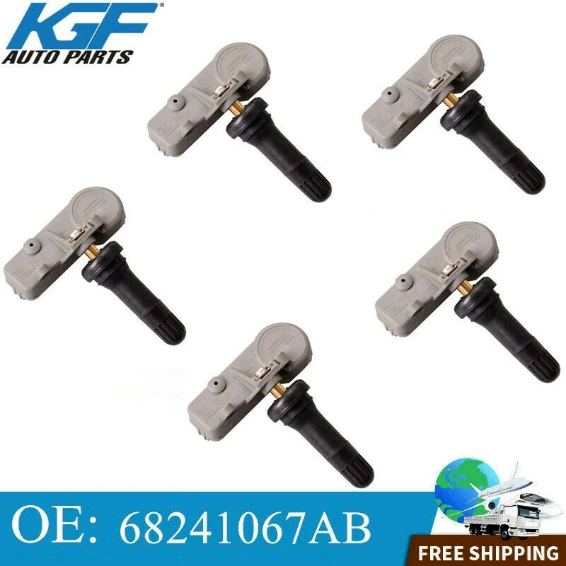 

Датчики давления в шинах TPMS 68241067A, 433 МГц, для замены CHRYSLER JEEP DODGE, 5 шт.