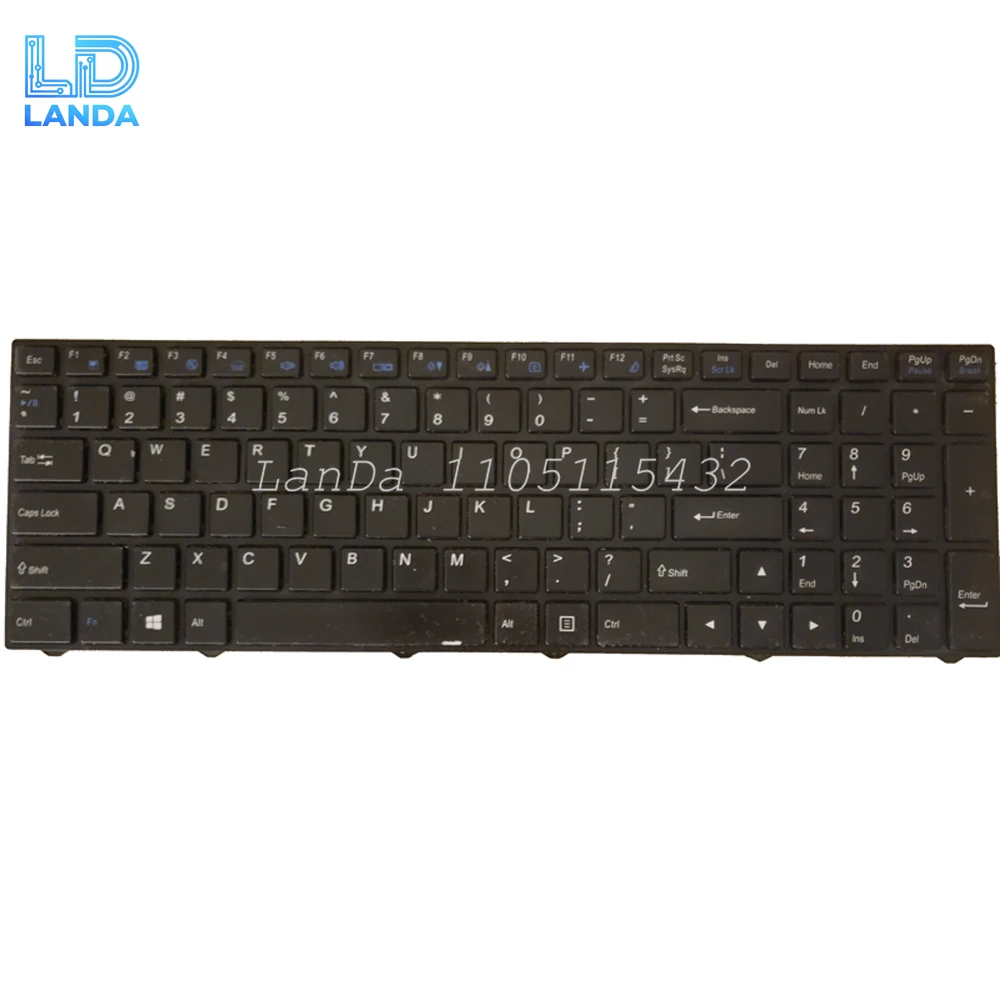 

Клавиатура для ноутбука с подсветкой для 한성lua Dla Hansung XF56 XH56, английский, США, черный, без рамки, новый