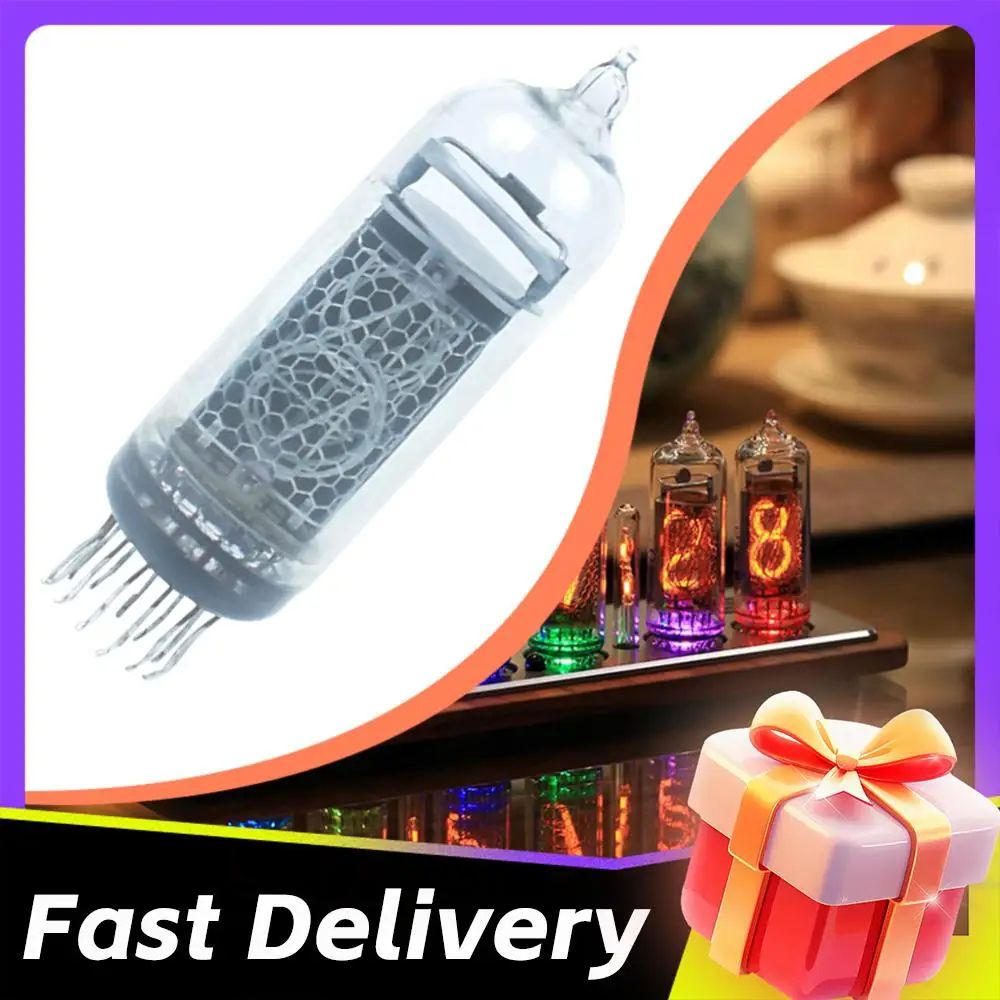 IN-14 Glow Tube Glow Digital Tube DIY Digital LED Clock Tube Visual Effects for Electronic Tube Clock