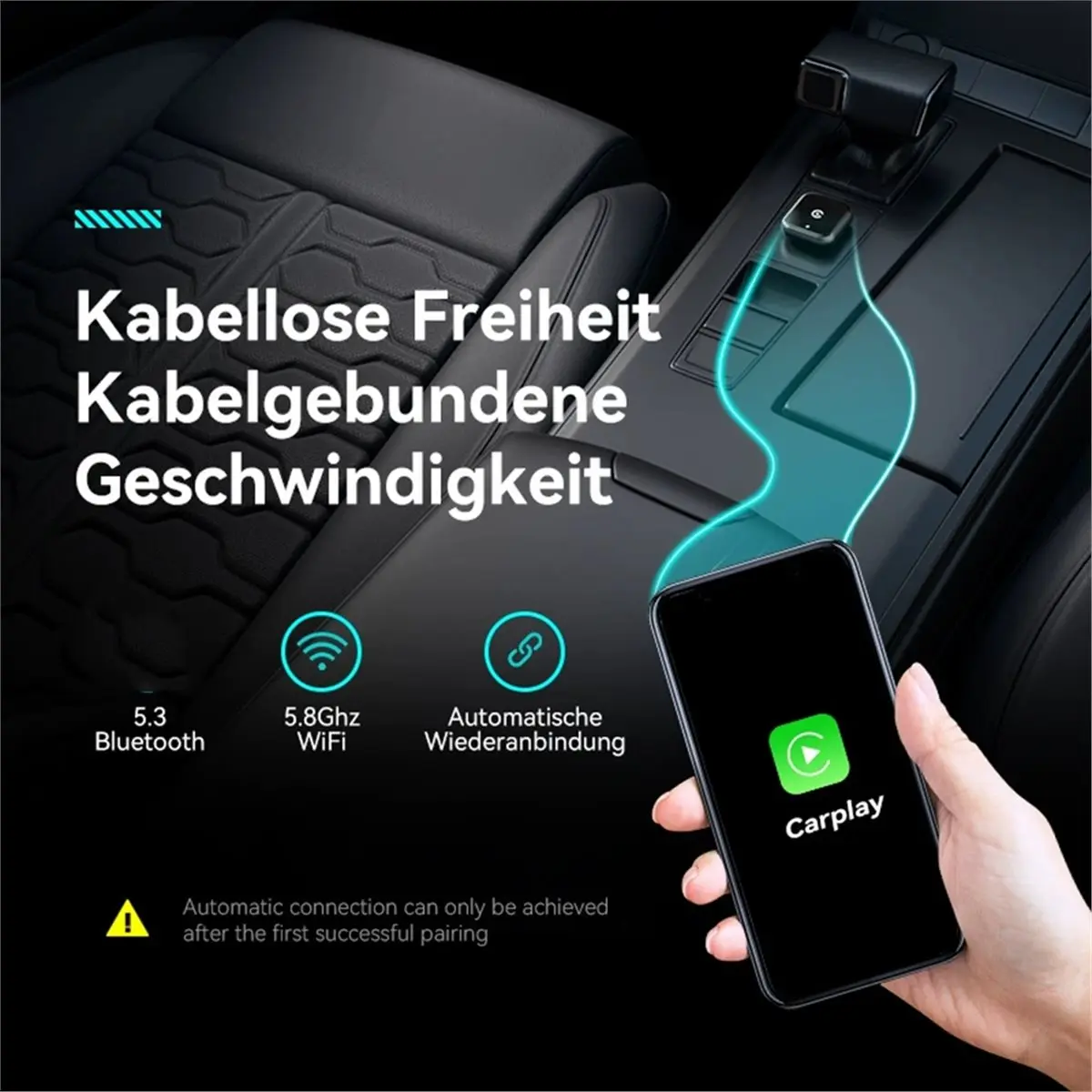Y1469A*☀▃Carplay Wired to Wireless Box Android Auto Car Machine Interconnection Box Carplay Box