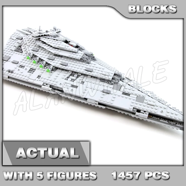 

1457pcs Star Plan First Order Destroyer Storm Trooper Shuttle BB-9E 10906 Building Blocks Toy Compatible With Model