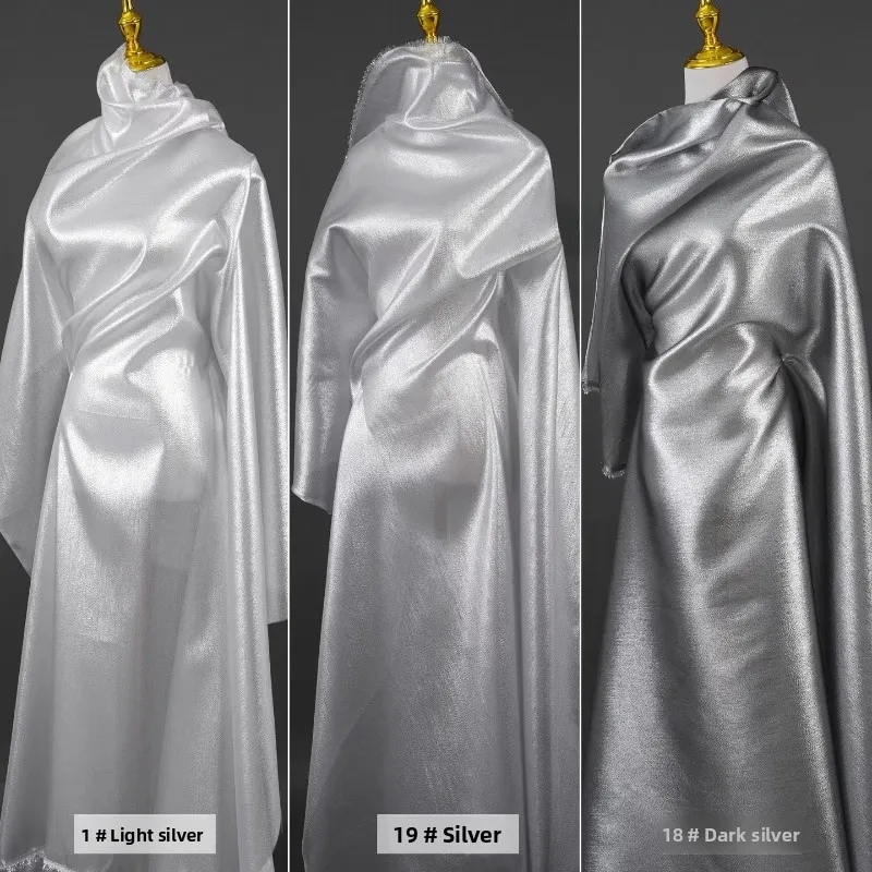 1 متر بريق الغزل رأس التنين بريق النسيج قزحي الألوان تألق غير تمتد فستان الزفاف خلفية مرحلة الأداء زي النسيج