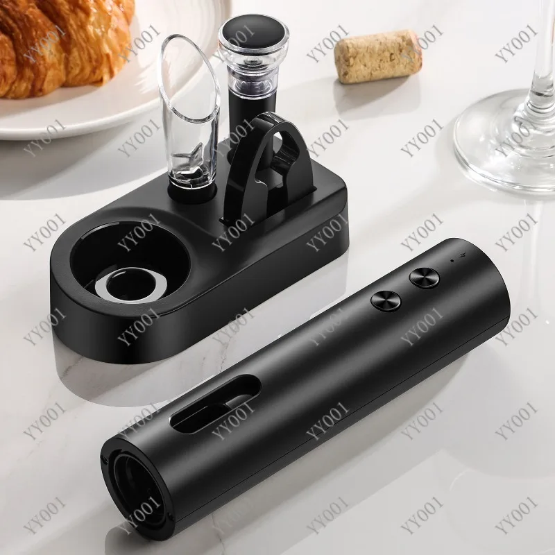 Electric Wine Bottle Opener Automatic Corkscrew For Red Wine Household Multi-function Bar Accessory Set