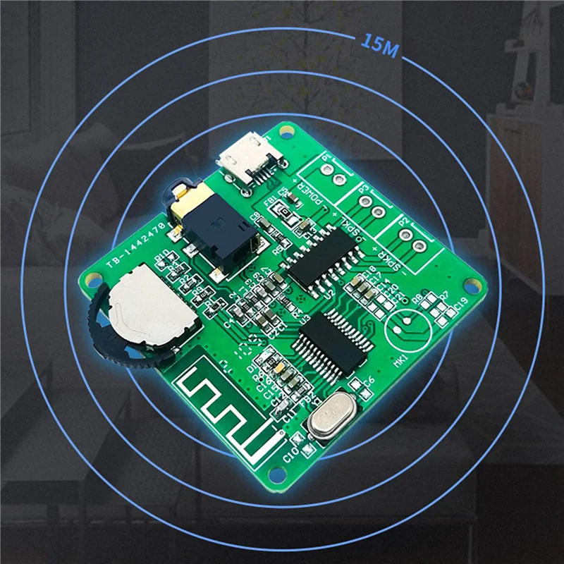 

Плата усилителя мощности PAM8406, цифровой модуль усилителя мощности, стерео Bluetooth, 3 Вт, 5 Вт, для самостоятельной сборки колонок с Bluetooth