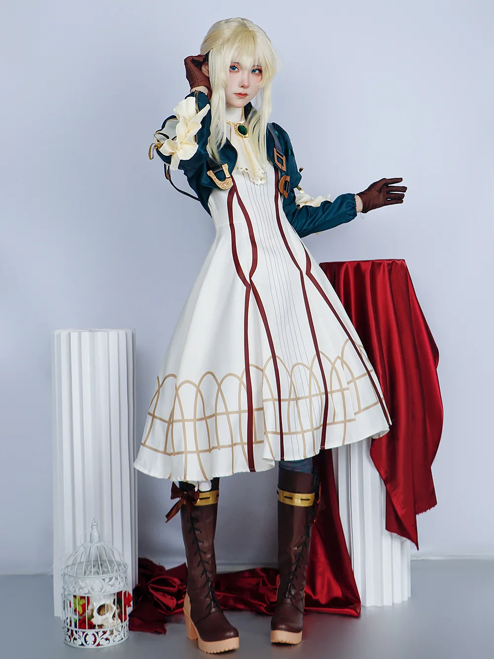 Violet Evergarden Cosplay Costume High Quality Princess Maid Dress Halloween Carnival Prom Skirt For Woman