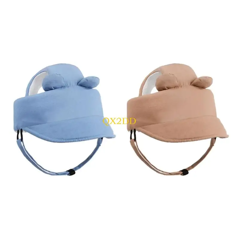 

QX2D Machine Washable Baby Helmets Hat Comfortable Safety Gear Soft Head Protector Caps Headgear for Active New Walkers