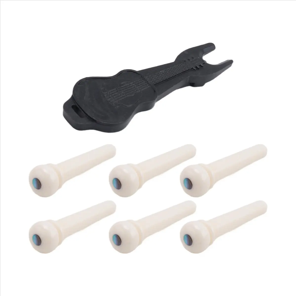 

ABYM Guitar Cattle Bone Material Acoustic Guitar Bridge Pins with Pearl Shell Dot for Acoustic Folk Guitar Accessories