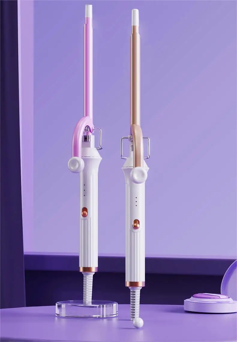 

Новая профессиональная плойка для завивки волос с ультратонким керамическим PTC-нагревателем (0,35 дюйма) для создания кудрей, с американской вилкой, для салонов красоты