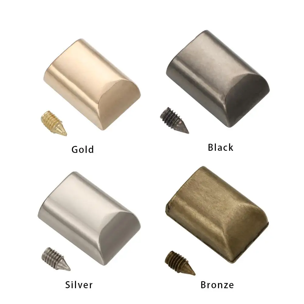 10pcs 금속 지퍼 스토퍼 지퍼 테일 클립 스톱 테일 플러그 헤드 나사 DIY 가방 가죽 하드웨어 가죽 공예