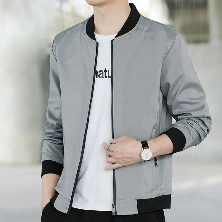 Spring and Autumn New Coat for Men\'s Leisure Fashion Korean Edition Trendy and Handsome Middle aged and Youth Jackets