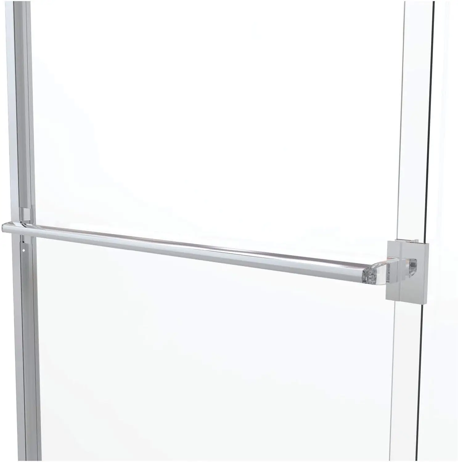 Classic Sliding Fits 44-47 Inch Opening Clear Glass Silver It's Designed To Prevent Water From Flooding in The Shower