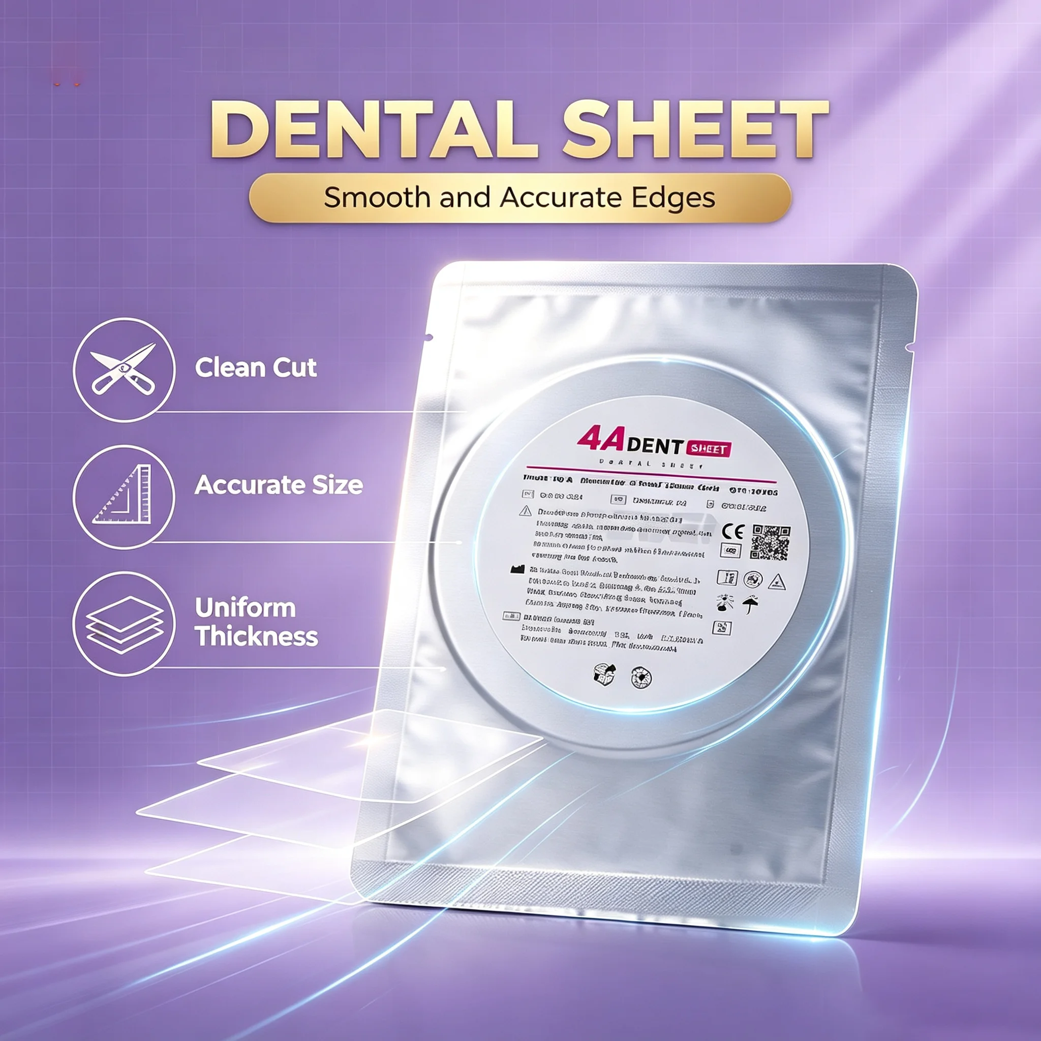 Dental Lab Splint Sheet Vacuum Forming Hard/Soft Denture Model Retainer Slice Thermoforming Materials Square/Round Restoration