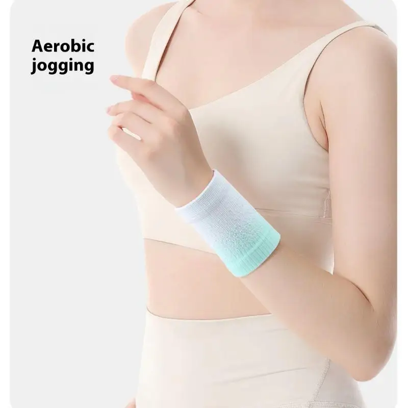 2Pcs Elastic Compression Wrist Support Brace Wrist Wraps For Fitness Gym Running Basketball Sports