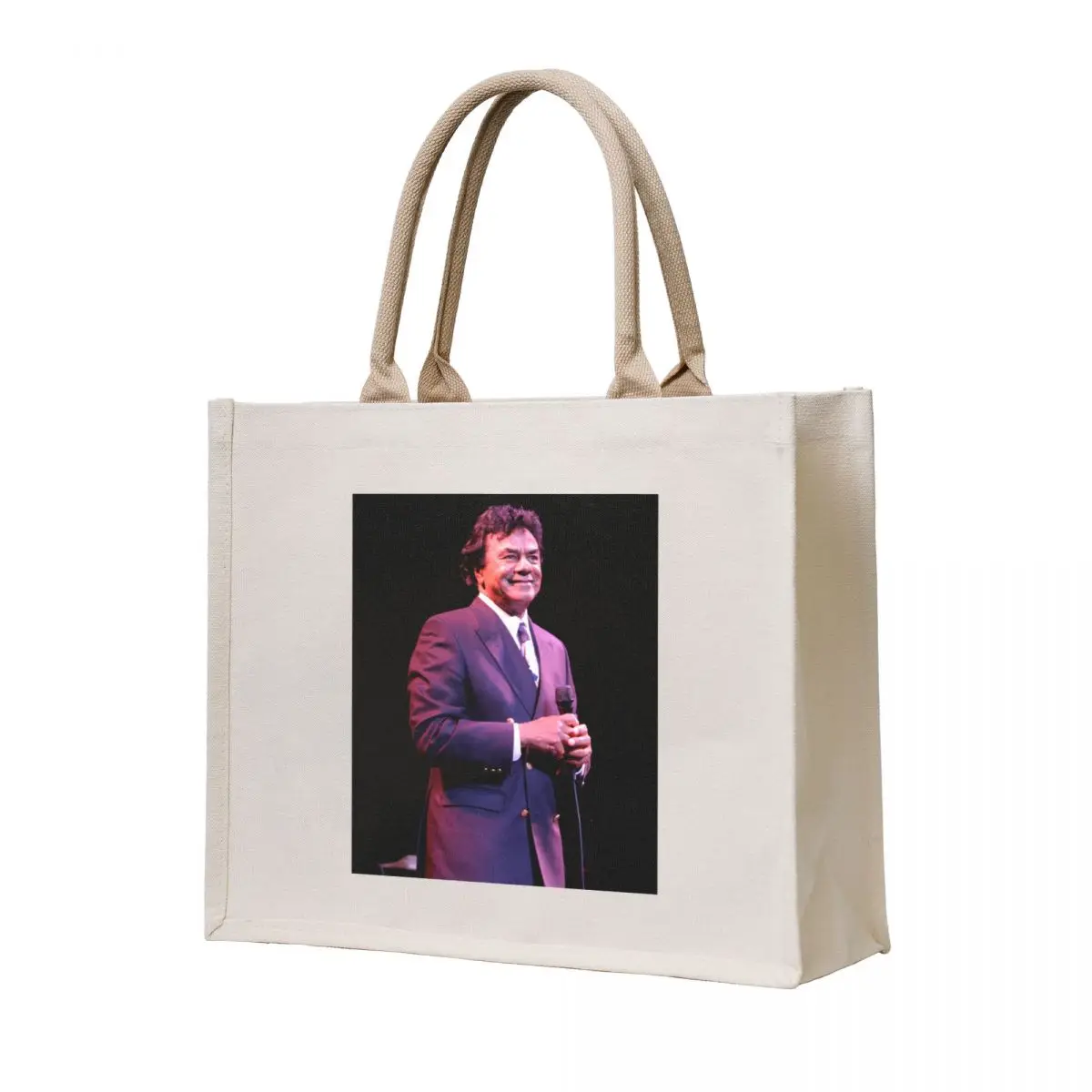 

Johnny Mathis - Photograph Tote Bag canvas shopping bag Cloth bags hand bag ladies