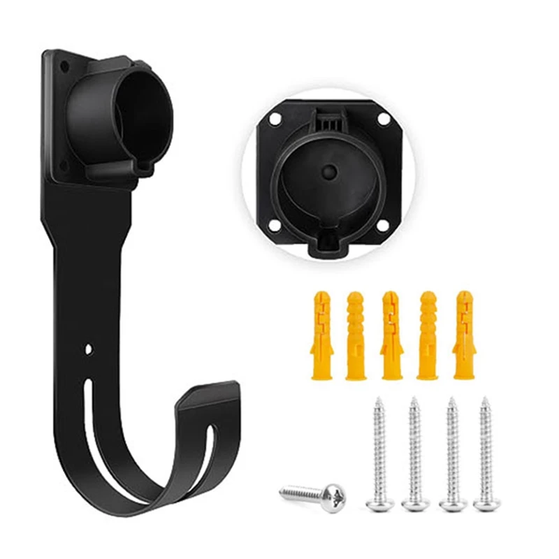 SAE J1772 EV Charger Holder Wall Mount For All J1772 EV Charger Models Charging Cable Holder