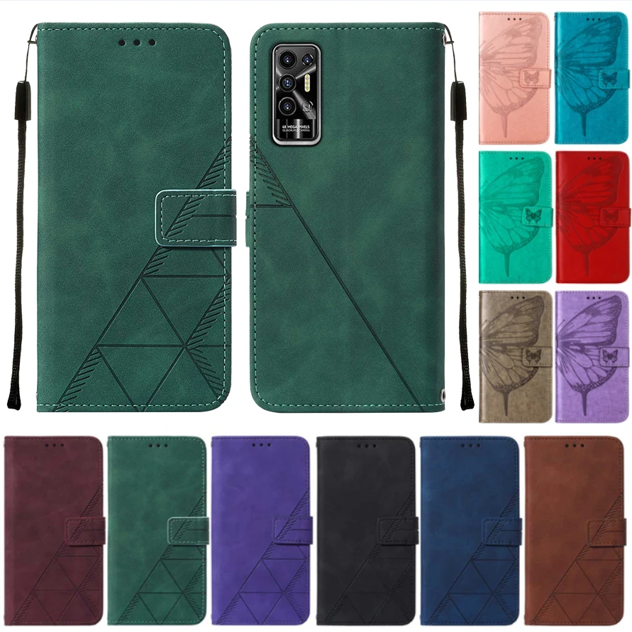 Pova 2 Case on For Tecno Pova 2 Leather Flip Wallet Case Coque For Tecno Pova2 LE7 Capa Magnetic Card Slot Phone Cover Fundas