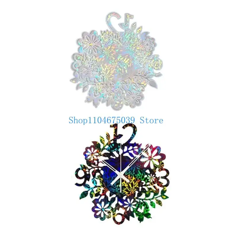 

5asd Flower Clock Making Silicone Mold Adorable Ornament Craft Resin Moulds